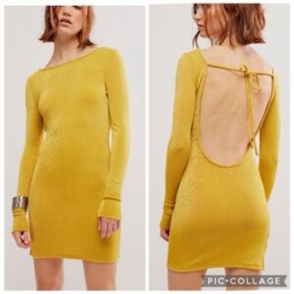 Free People - Call me later  Long Sleeve Mini Dress